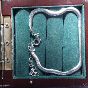 Lane and Bryant silver snake bracelet